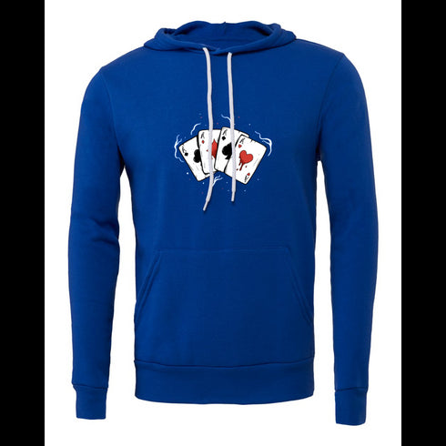 Cartoon Playing Cards A Decal Bella canvas hoodie 3719